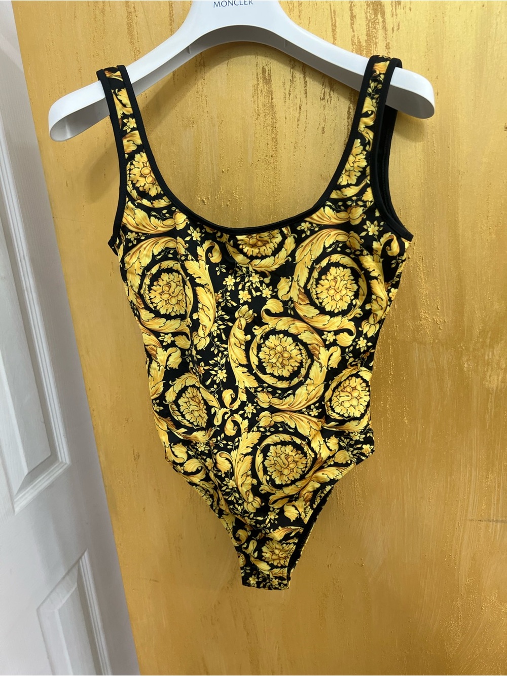 Versace Black and Gold Bathing Suit